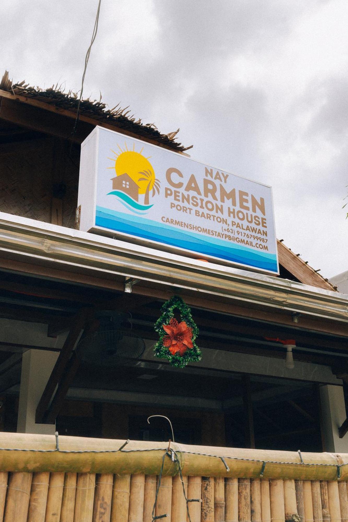 Nay Carmen Pension House Port Barton Itaytay Exteriér fotografie
